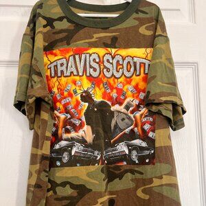 Diamond Supply Co Travis Scott Camo Graphic T-Shirt Streetwear Rap Tee